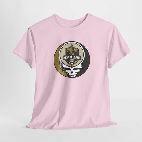 Grateful Dead - New Orleans Saints Stealie Grateful Dead Steal Your Face T-Shirt - NFL - StealieShop